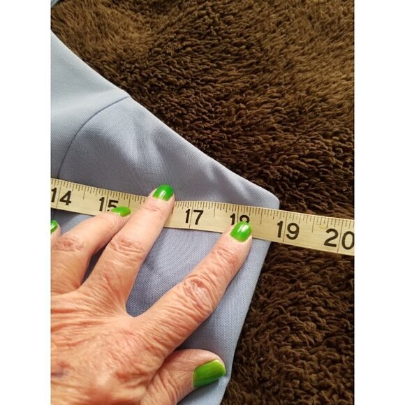 LIKELY Womens Halter Style Flared Carolyn Dress Periwinkle Blue Crepe Size 12 - Picture 10 of 16